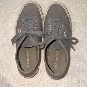 Superga Charcoal Lace-Up Sneakers